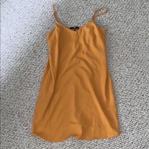 Mustard mini dress